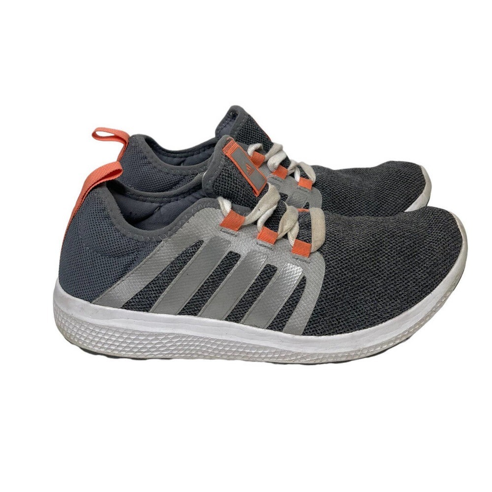 Adidas Womens Climacool Fresh Bounce B72963 Gray Knit Running Shoes‎ Sneakers 8